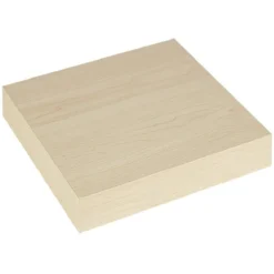 Étagère murale carrée bois beige