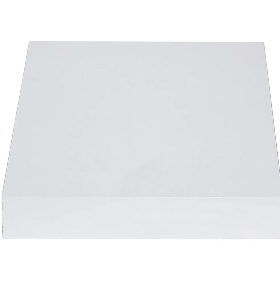 Étagère murale carrée bois blanc