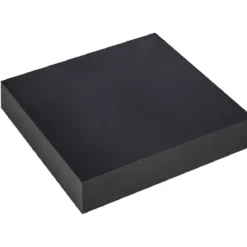 Étagère murale carrée bois noir