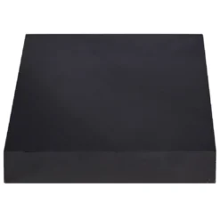 Étagère murale carrée bois noir