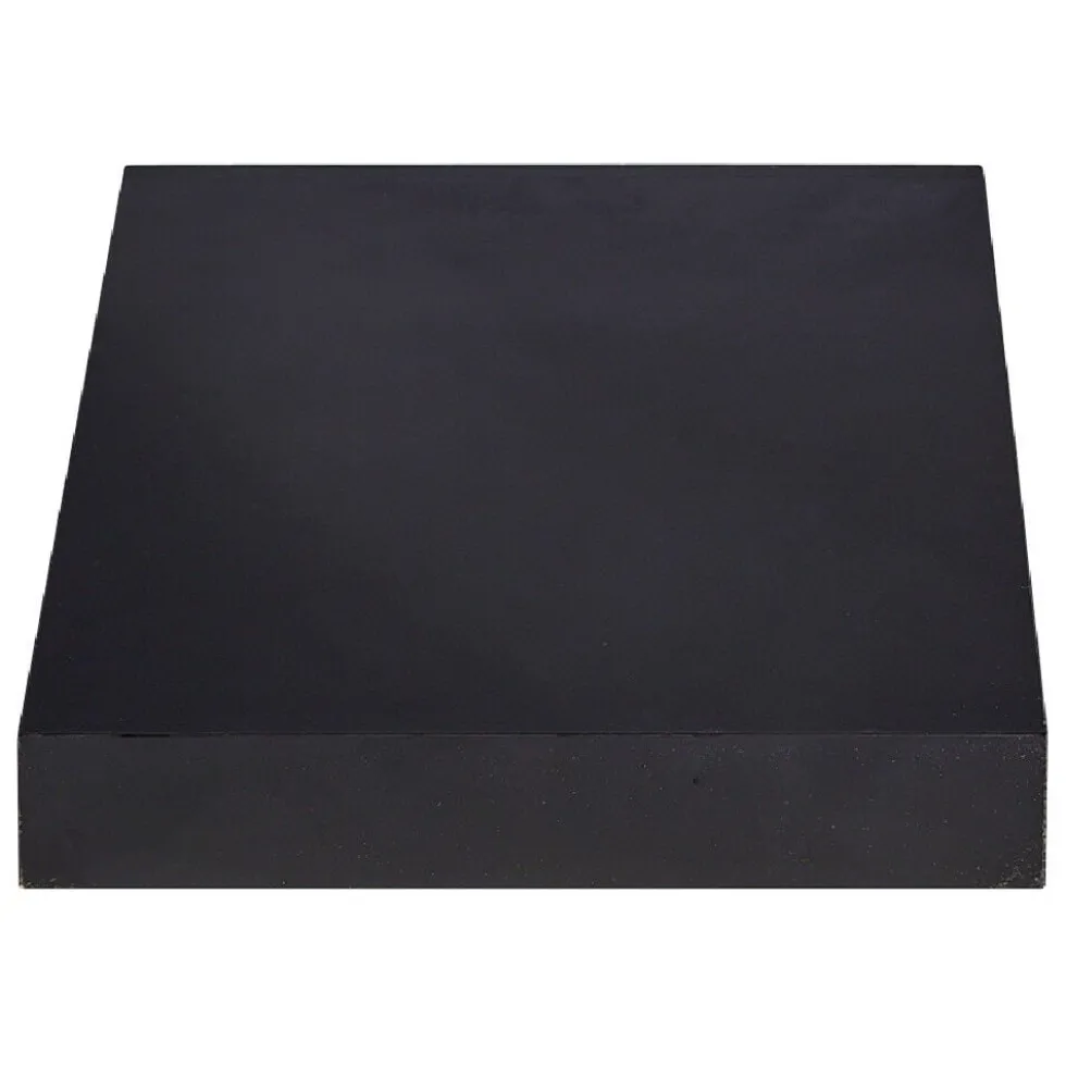 Étagère murale carrée bois noir