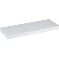 Étagère murale rectangulaire bois blanc