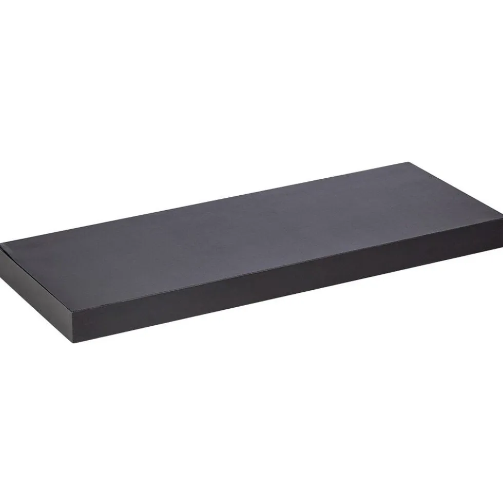 Étagère murale rectangulaire bois noir