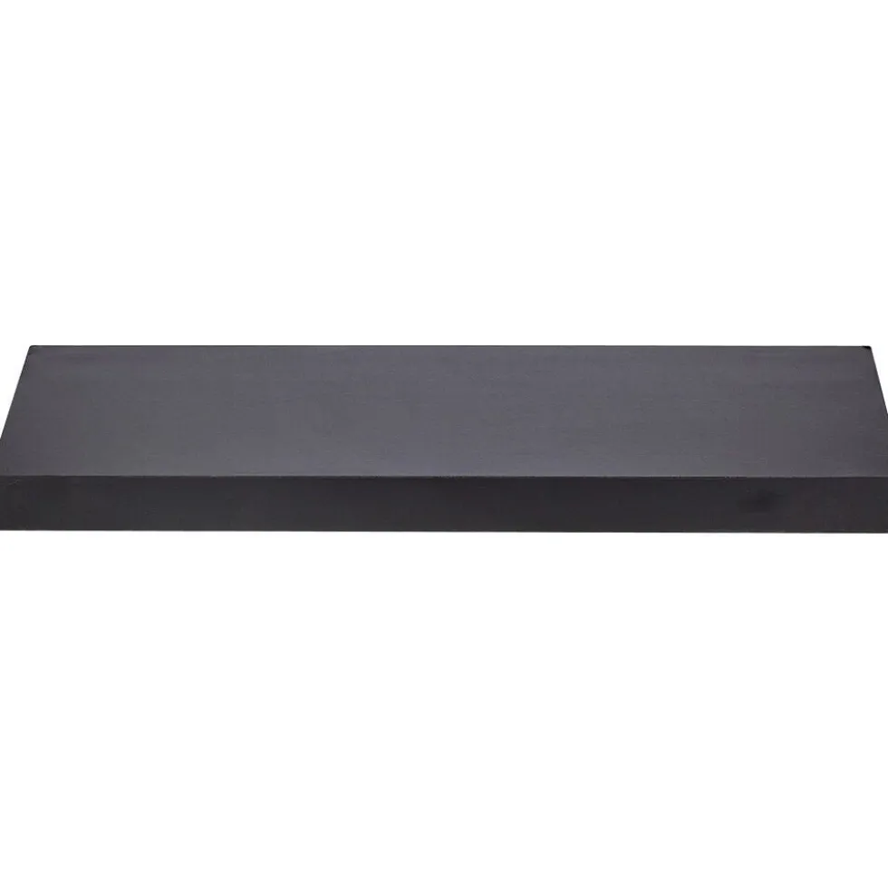 Étagère murale rectangulaire bois noir