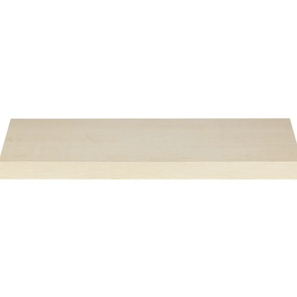 Étagère murale rectangulaire bois beige