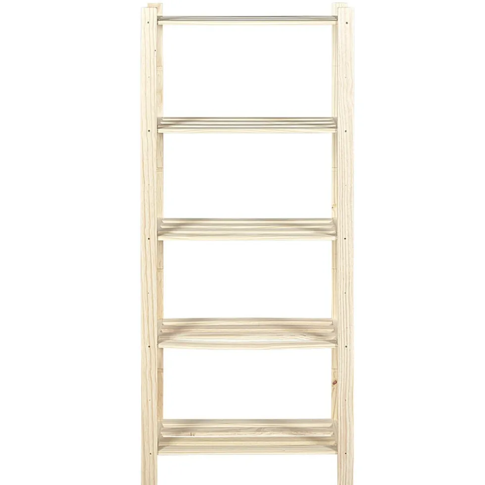 Étagère 5 niveaux en pin massif