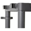 Étagère plastique noir 4 niveaux L60xl30xH138cm