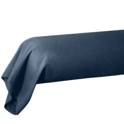 Taie de traversin 85x185cm 100% coton bleu marine