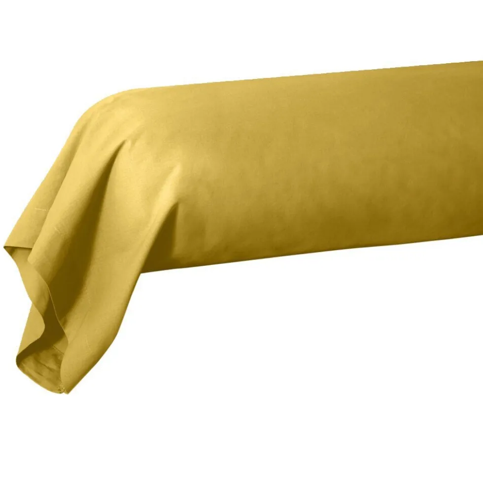 Taie de traversin 85x185cm 100% coton percale marron