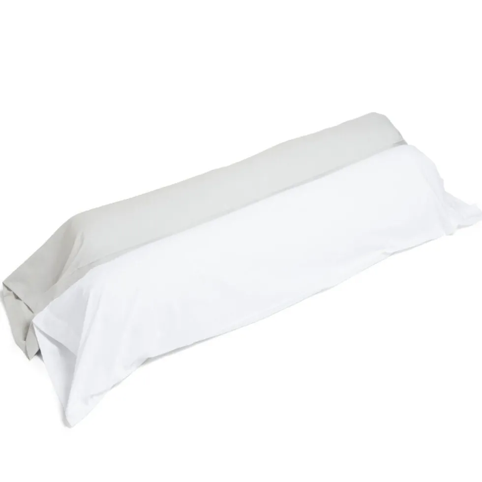 Taie de traversin 85x185cm polycoton gris