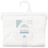 Taie d'oreiller avec volant en coton blanc 63x63 cm