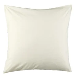 Taie d'oreiller carré beige