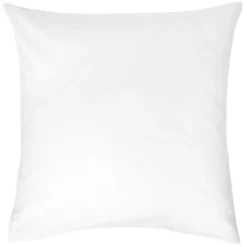 Taie d'oreiller carrée coton blanc 63x63cm