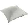 Taie d'oreiller finition droite uni gris 63x63cm