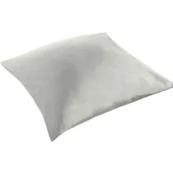 Taie d'oreiller finition droite uni gris 63x63cm