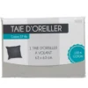 Taie d oreiller gris clair avec volant