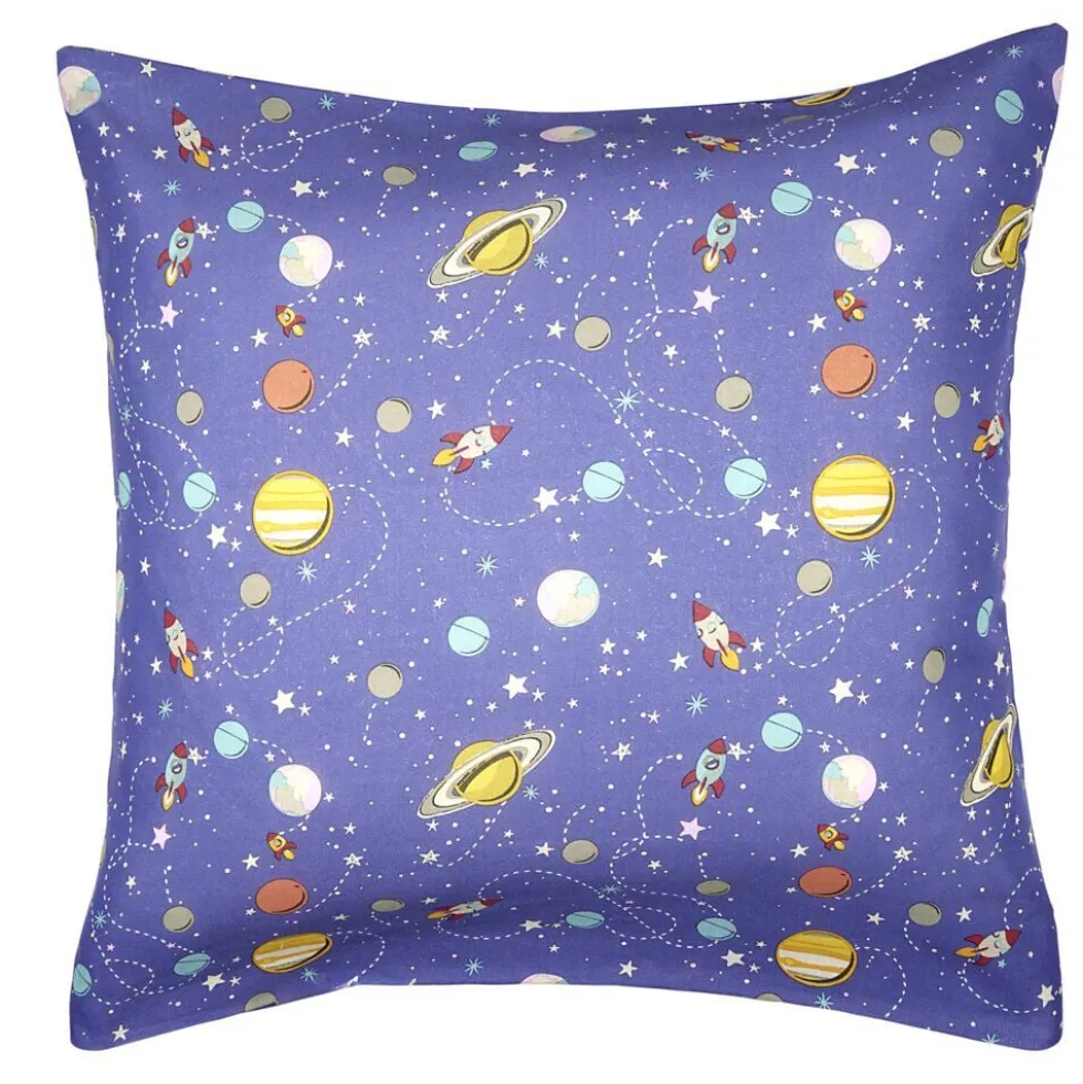Taie d'oreiller polycoton motif enfant 63x63cm (plusieurs modèles)