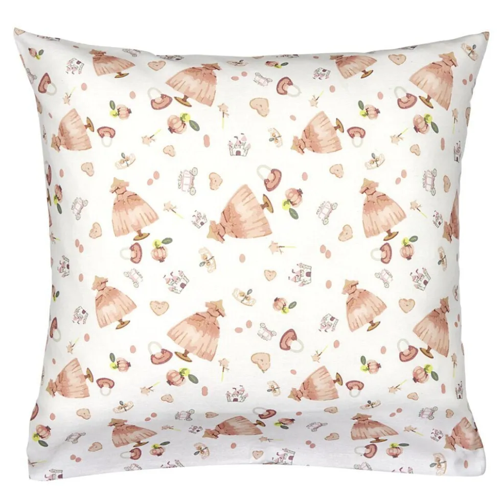 Taie d'oreiller polycoton motif enfant 63x63cm (plusieurs modèles)