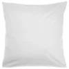 Taie d'oreiller 50x70cm 100% coton finition droite blanc