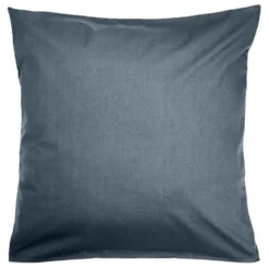 Taie d'oreiller 50x70cm 100% coton finition droite bleu marine