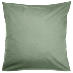 Taie d'oreiller 50x70cm 100% coton finition droite vert