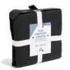 Taie d'oreiller 63x63cm 100% coton finition droite noir
