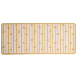 Tapis de cuisine rectangulaire antidérapant absorbant motifs croissants 50x120cm