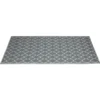 Tapis de jardin India motif chevron gris et blanc