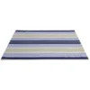 Tapis de jardin rayure bayadère antidérapant bleu et beige