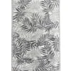 Tapis de jardin rectangulaire India motif feuillage vert 160x230cm
