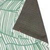 Tapis de jardin rectangulaire Hot Tropics vert et blanc 170x230cm