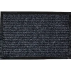 Tapis d'entrée intérieur anti-dérapant gris 40x60cm
