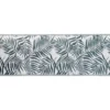 Tapis d'extérieur India motif feuillage vert 200x70 cm