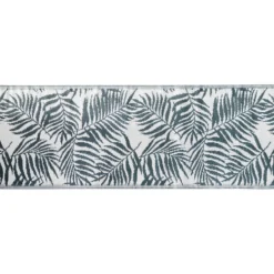 Tapis d'extérieur India motif feuillage vert 200x70 cm