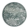 Tapis d'extérieur India rond motif feuillage vert Ø180 cm