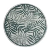 Tapis d'extérieur India rond motif feuillage vert Ø100 cm