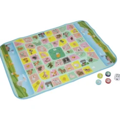 Tapis jeu de l'oie XL avec pions et dés 130x93cm