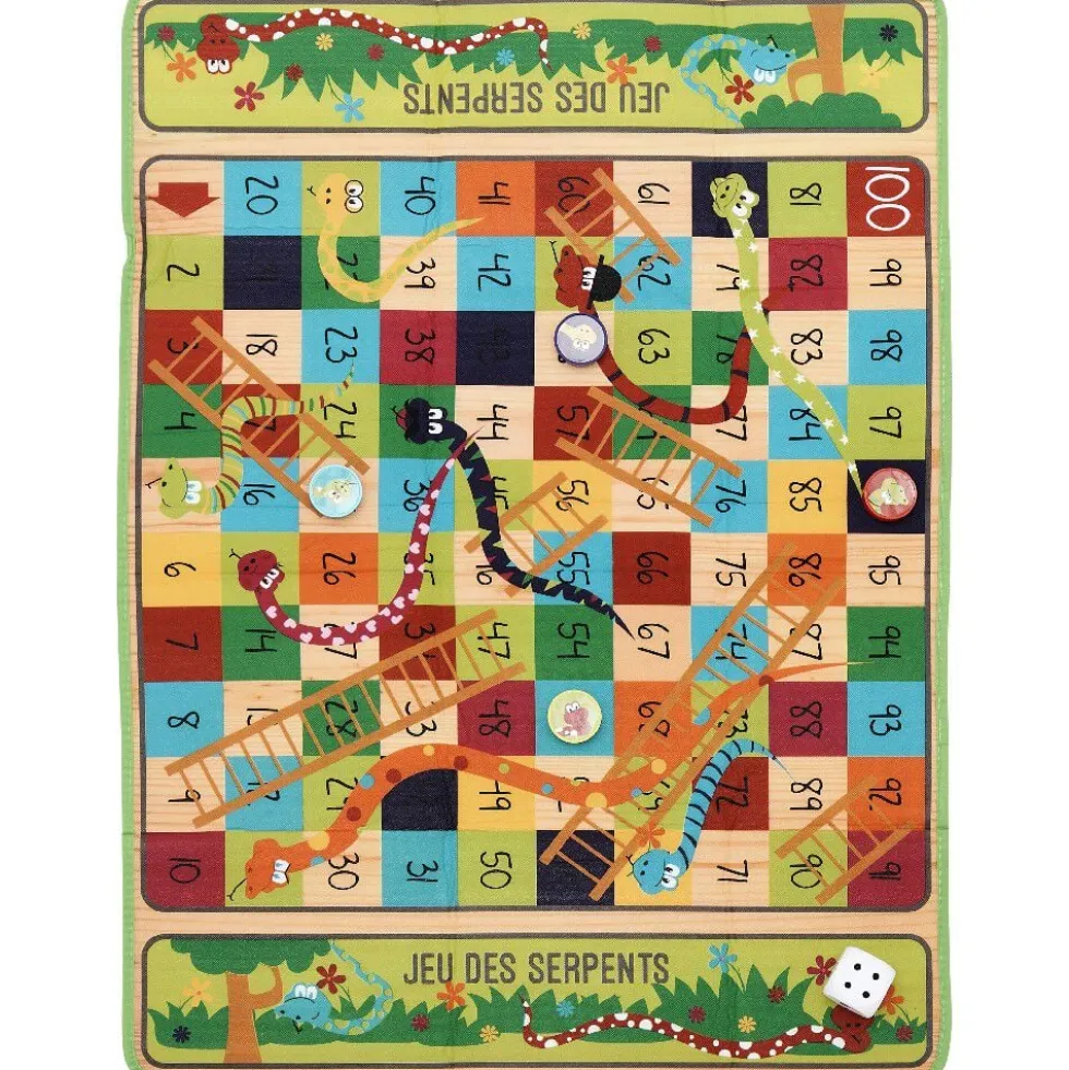 Tapis Jeu des serpents XL