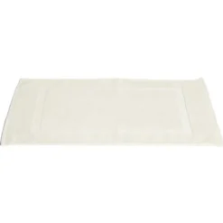 Tapis salle de bain coton beige 40x70cm