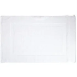 Tapis salle de bain coton blanc 70x40cm