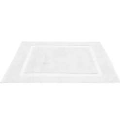 Tapis salle de bain coton blanc 40x70cm