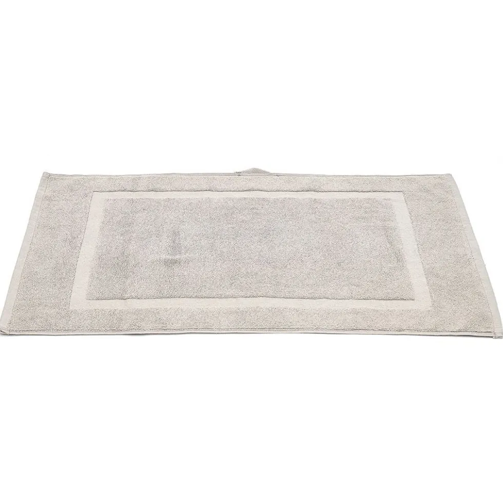 Tapis salle de bain coton taupe 40x70cm