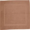Tapis salle de bain coton terracotta 40x70cm