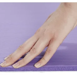 Tapis yoga épais 183x61x1cm caoutchouc violet
