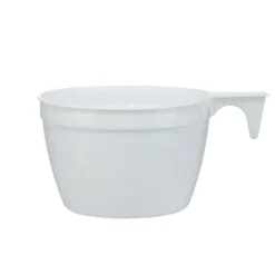 Tasse cappuccino plastique x12 blanc Ø8,5xH5,5cm