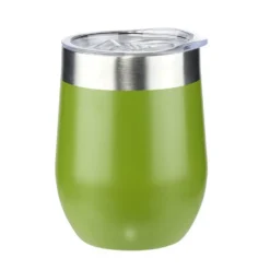 Tasse isotherme 350ml inox et silicone Ø8xH12cm (2 modèles)