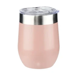 Tasse isotherme 350ml inox et silicone Ø8xH12cm (2 modèles)