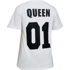Tee shirt blanc imprimé Queen femme S/M/L