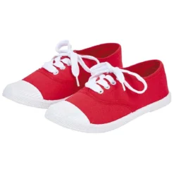 Tennis en toile rouge T37