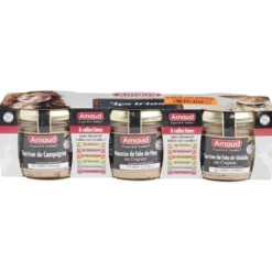 Terrine 3x180gr campagne + volaille + porc origine France